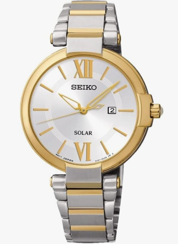 Uhrenarmband Seiko SUT154P1 / V137-0BB0 / M0VA211C0 Stahl Zweifarbig 9mm